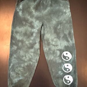PACSUN Yin-Yang Green Tie-Dye Joggers NWT Size Medium